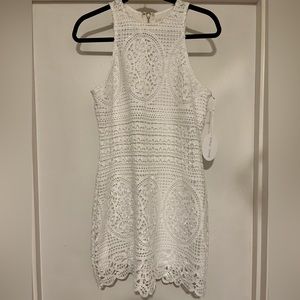 NWT Bishop + Young White Lace Mini Dress